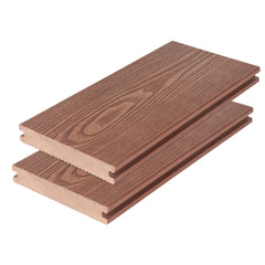 Waterproof 3D embossed decking boards for Riverside boardwalk